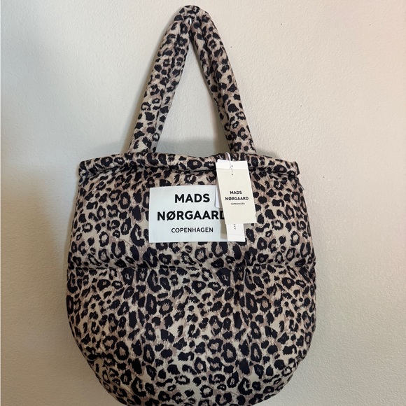Mads Norgaard Pillow Bag Leopard Print - Sold out style - Picture 1 of 12